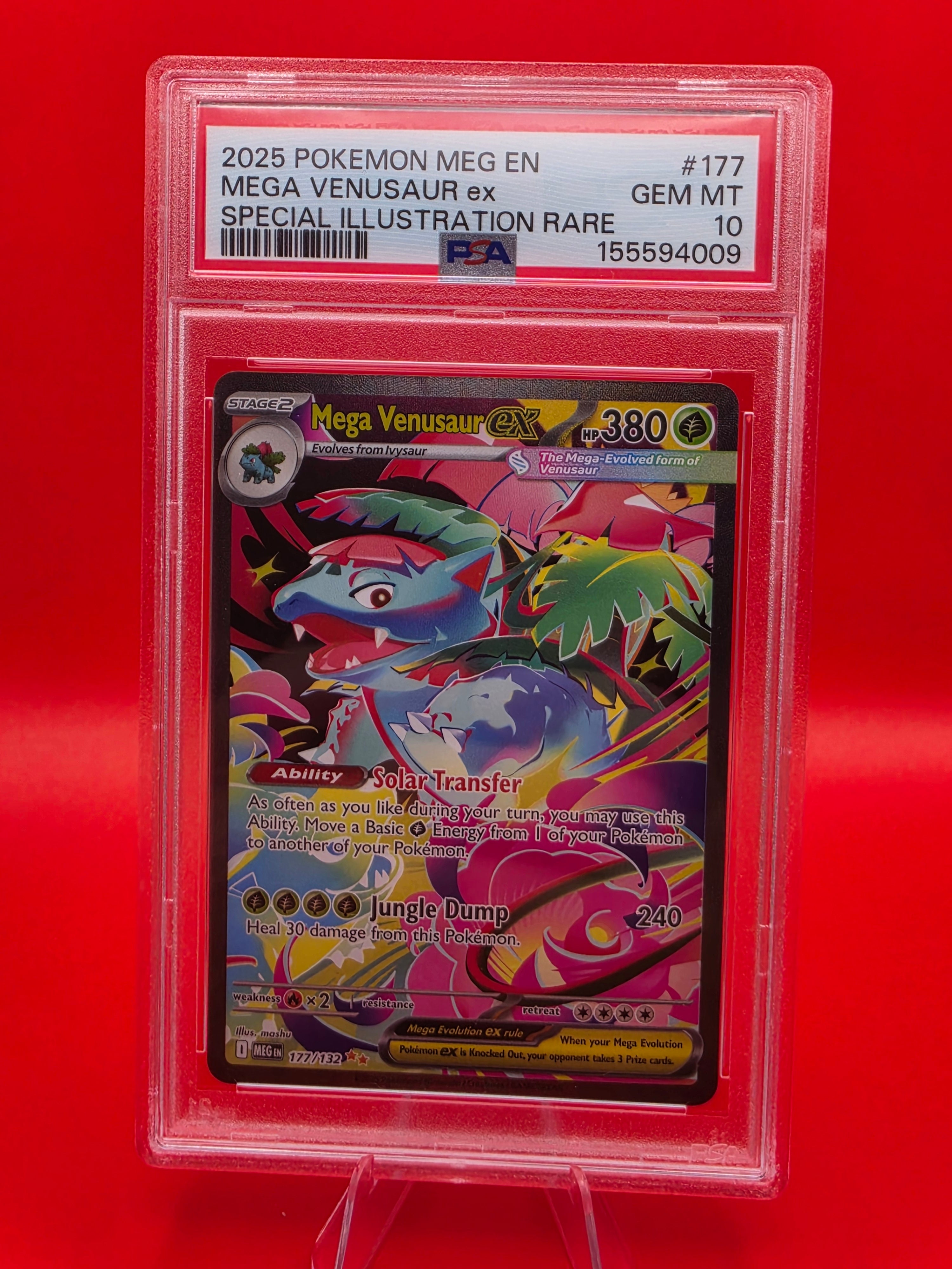 PSA 10 MEGA VENUSAUR EX 177/132 SPECIAL ILLUSTRATION RARE MEGA EVOLUTION POKEMON